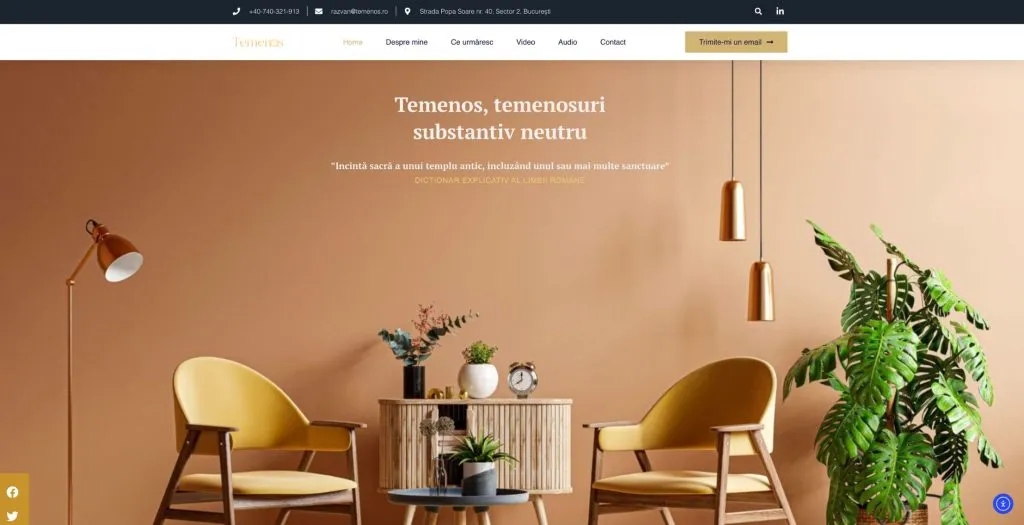 Temenos.ro – projet réalisé par Apostrof